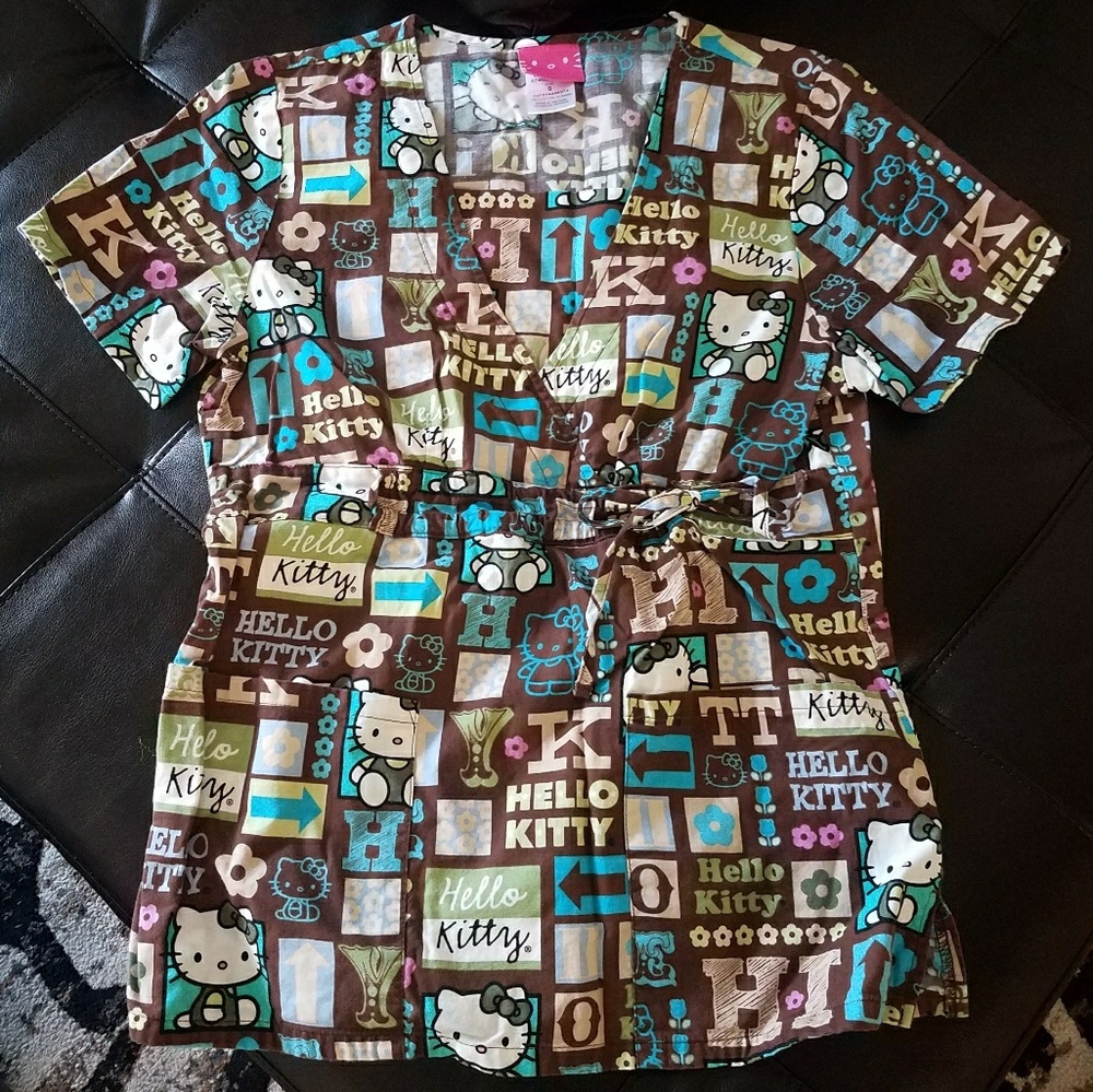 Hello kitty scrub top